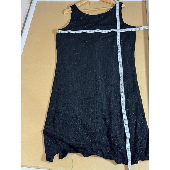 NWT VTG Y2K 90s Plus Size Coldwater Creek Stretch Sheath Midi Dress Black XL - Picture 11 of 11